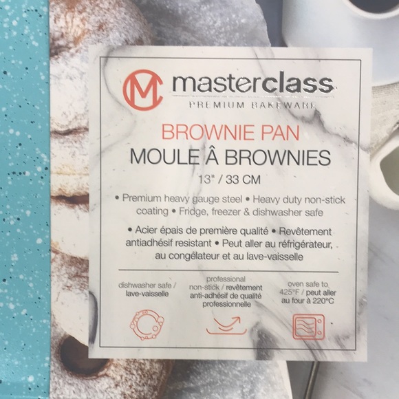 Masterclass Blue Speckled Brownie Pan 13” NWT - Picture 2 of 4